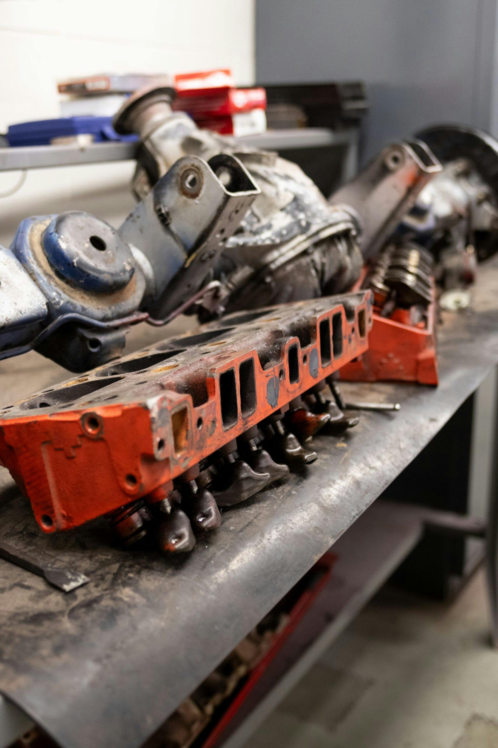 Arsenal Tech High School Auto Shop Class 1951 Chevrolet parts vertical