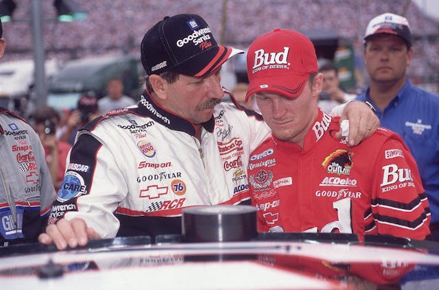 Dale Earnhardt and Dale Earnhardt Jr, 2000 Goracing.com 500