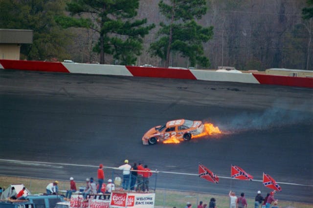 Grant Adcox Spinning Out of Control in Race Car