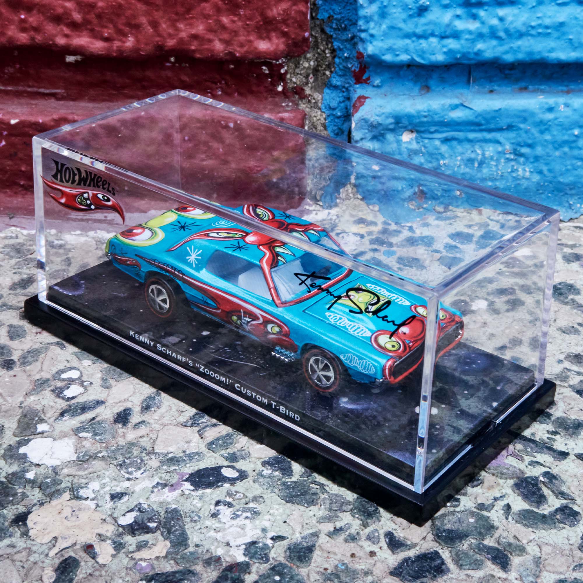 ミニカー Hot Wheels Kenny Scharf Zoomin' T-Bird Hot Wheels x Kenny Scharf Signed Custom T-Bird | Mattel