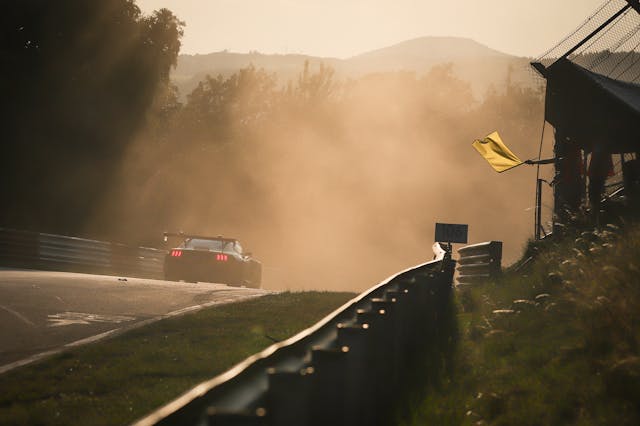 Nürburgring 2025 24 hours Mustang Caution