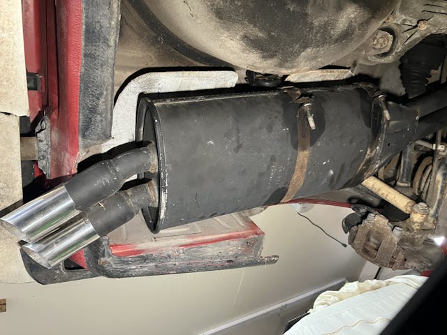 vintage bmw rear exhaust muffler