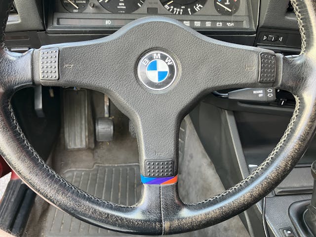 vintage bmw steering wheel decal