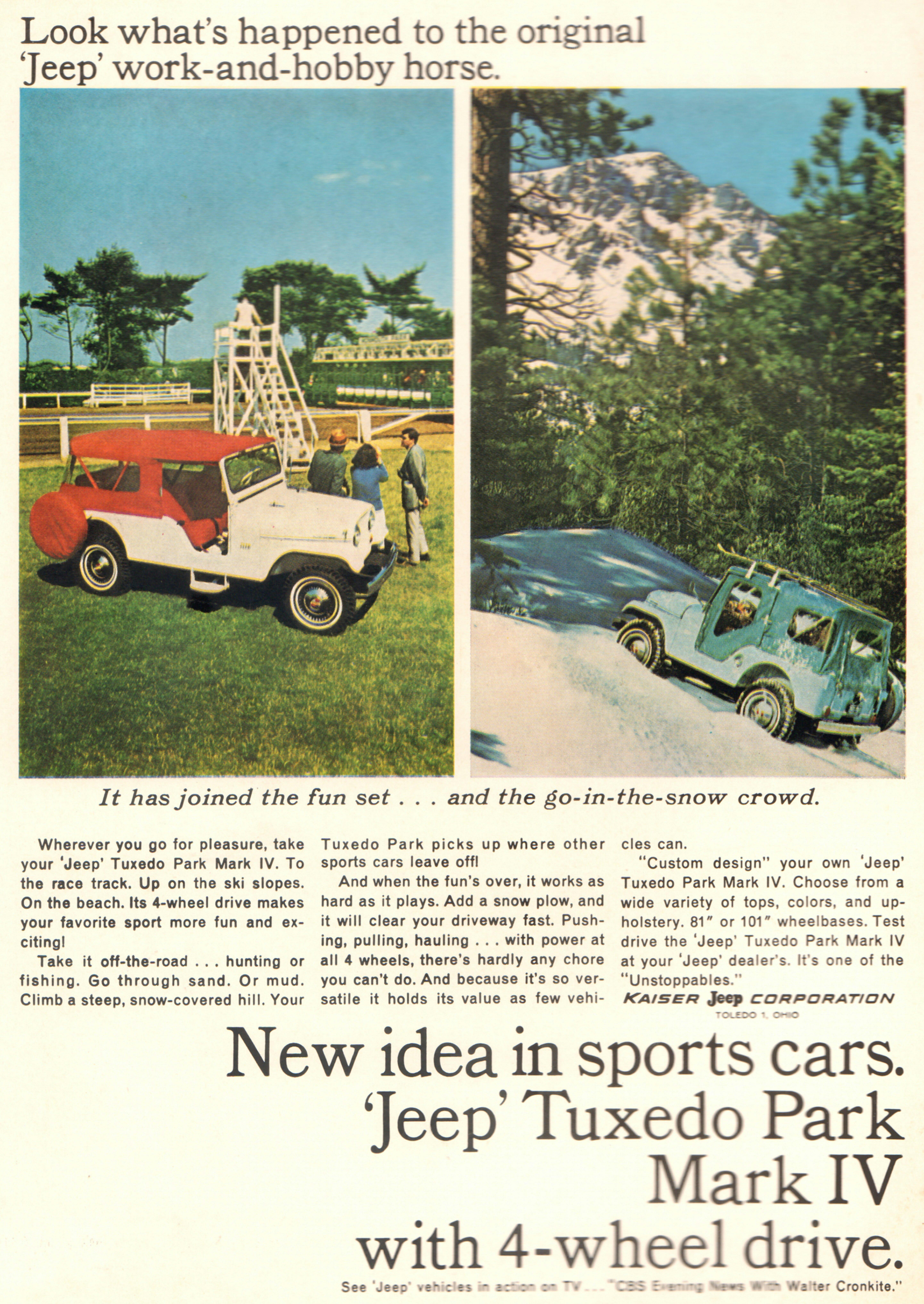 Jeep CJ-5 Tuxedo Park Ads