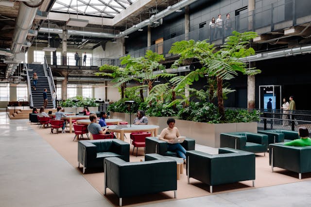 Newlab at Michigan Central interior book depository restored