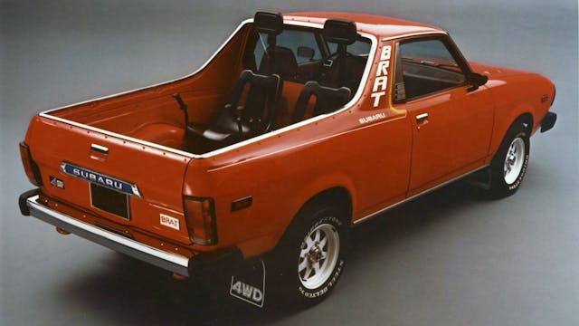 Subaru Brat studio rear three quarter