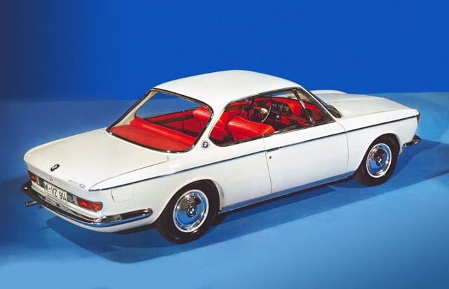 BMW 2000 CS rear three quarter white