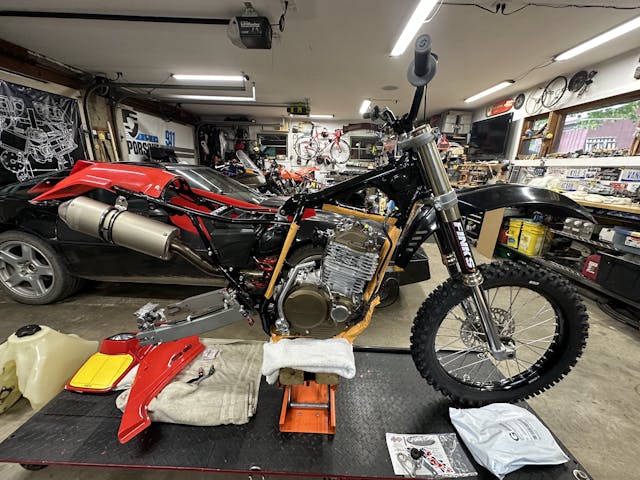 XR600R engine install