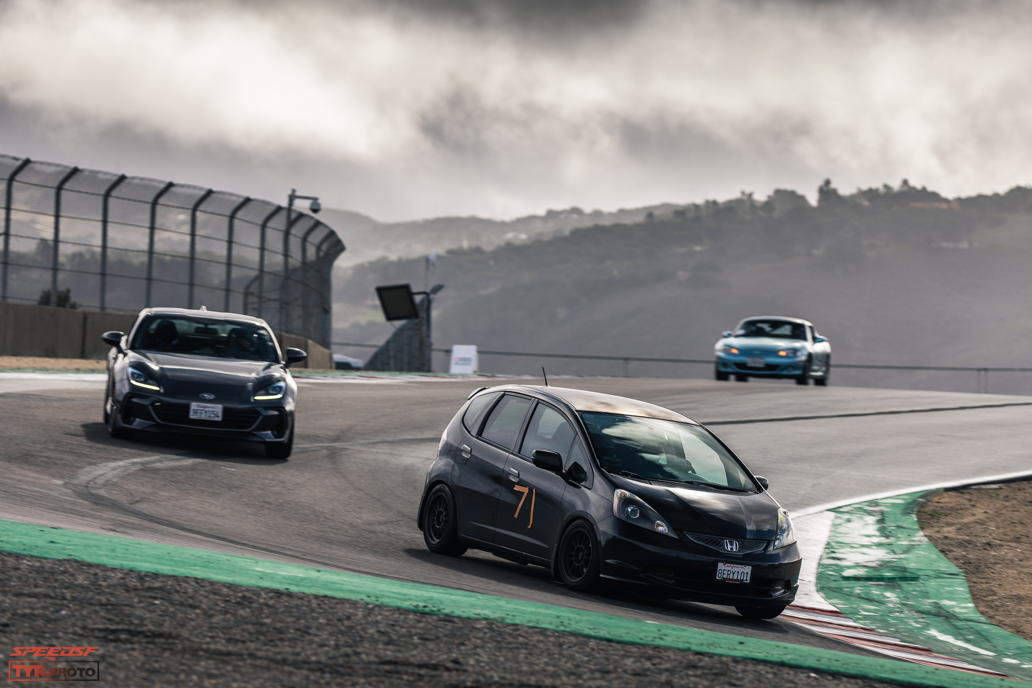 Tommy Parry Honda Fit track action