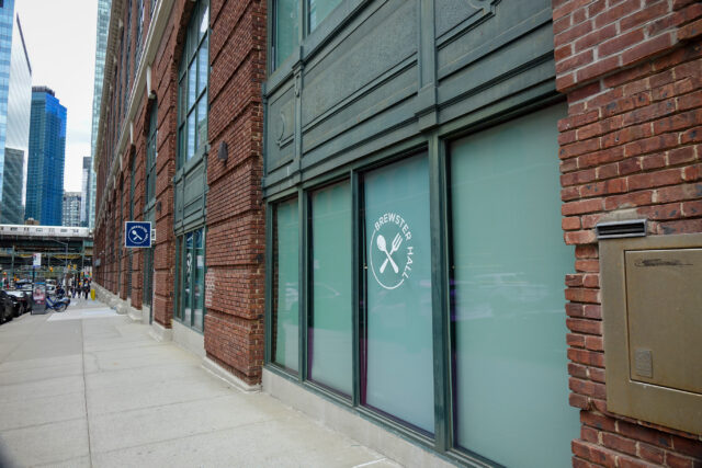 NYC Brewster building glass