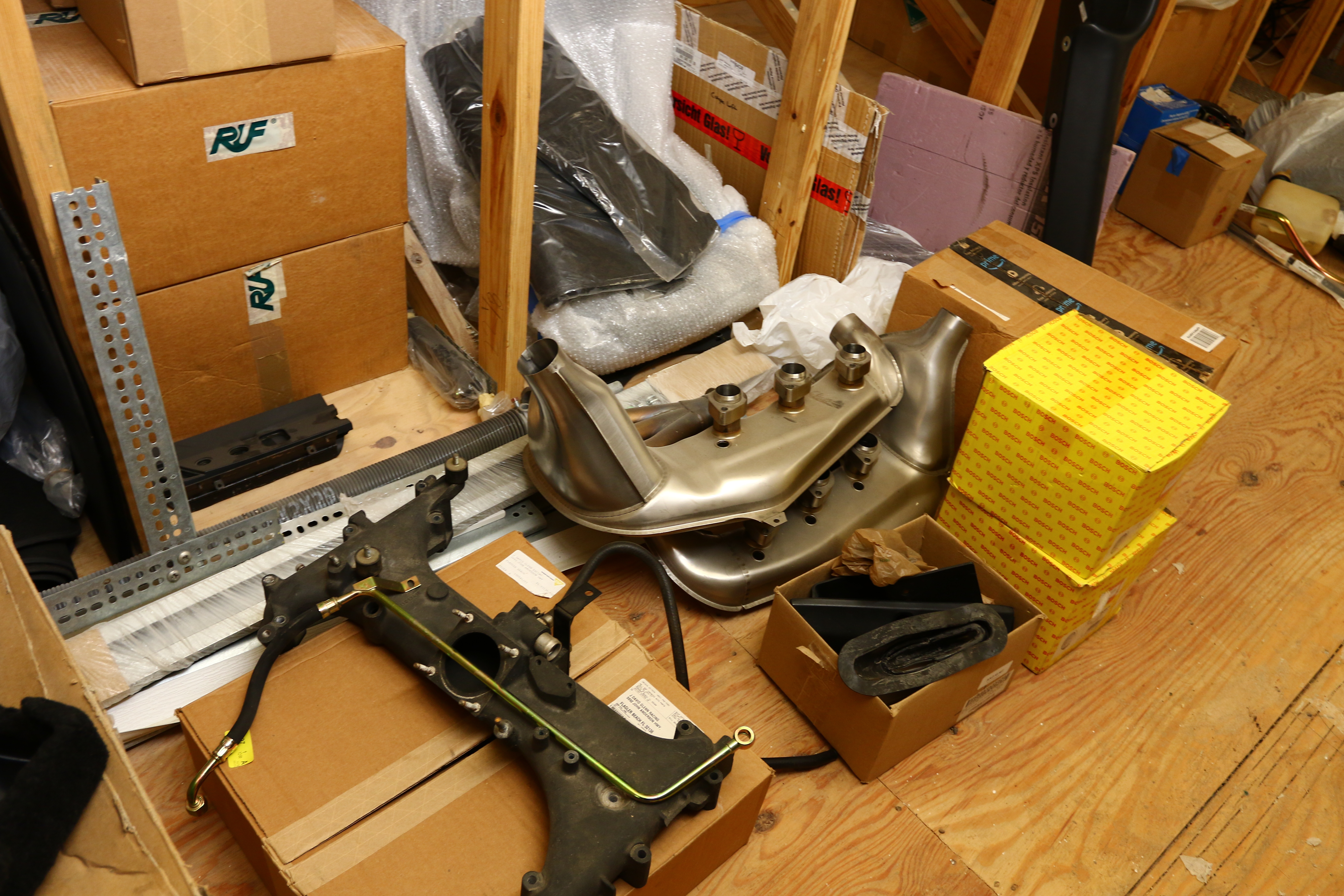 David Glenn Classic Motorsports Porsche Parts Collection attic items