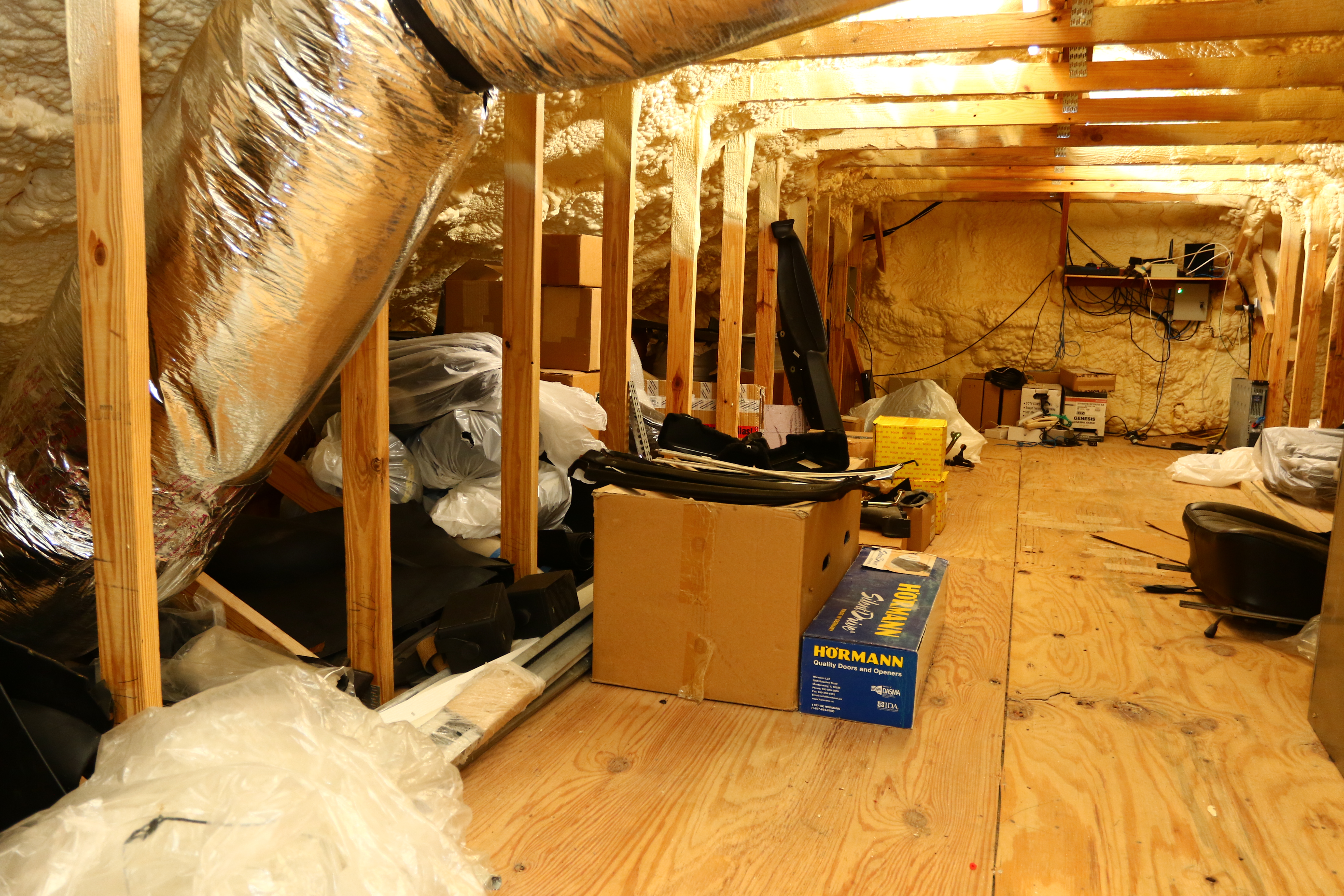 David Glenn Classic Motorsports Porsche Parts Collection attic