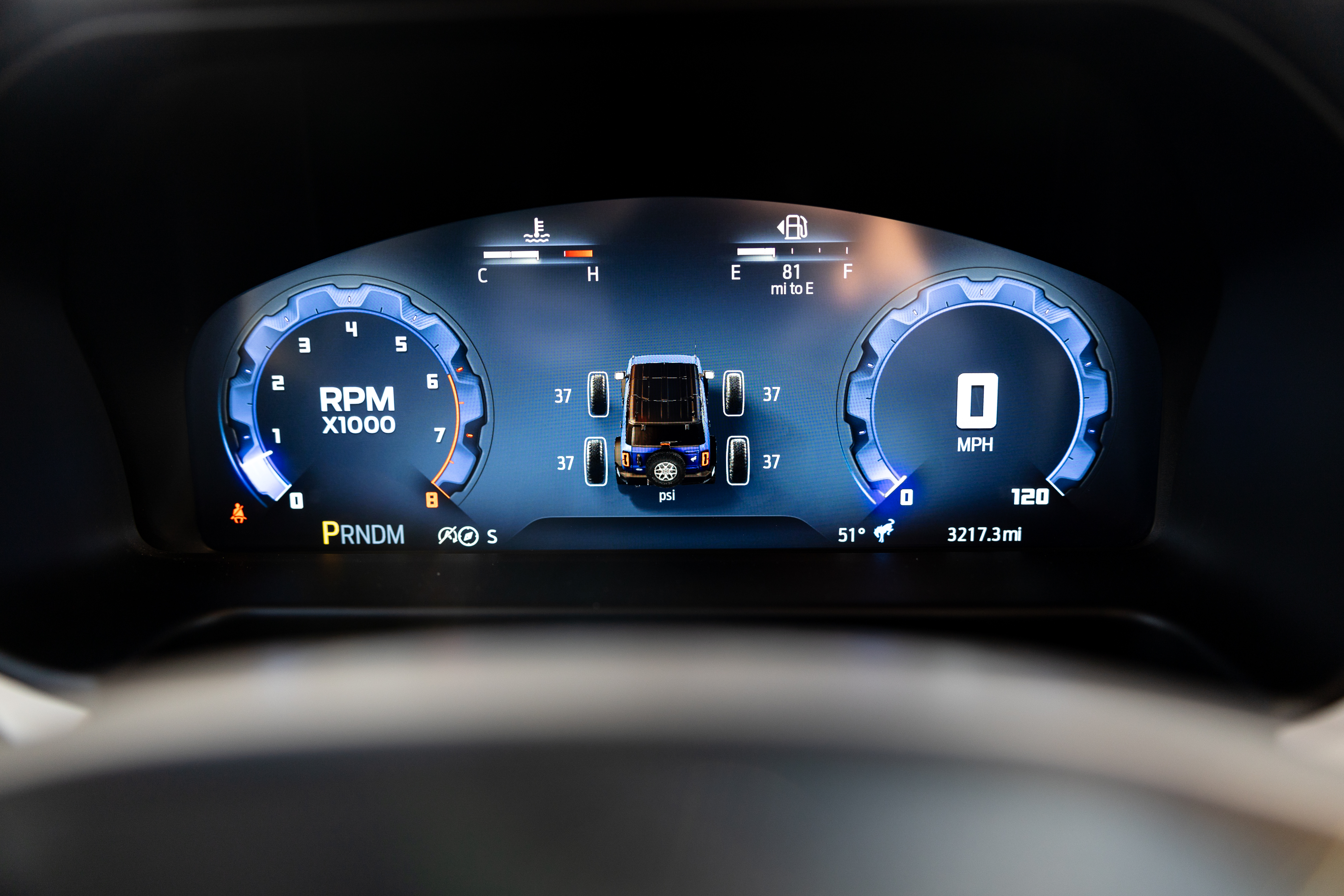 Bronco Stroppe Edition dash gauges