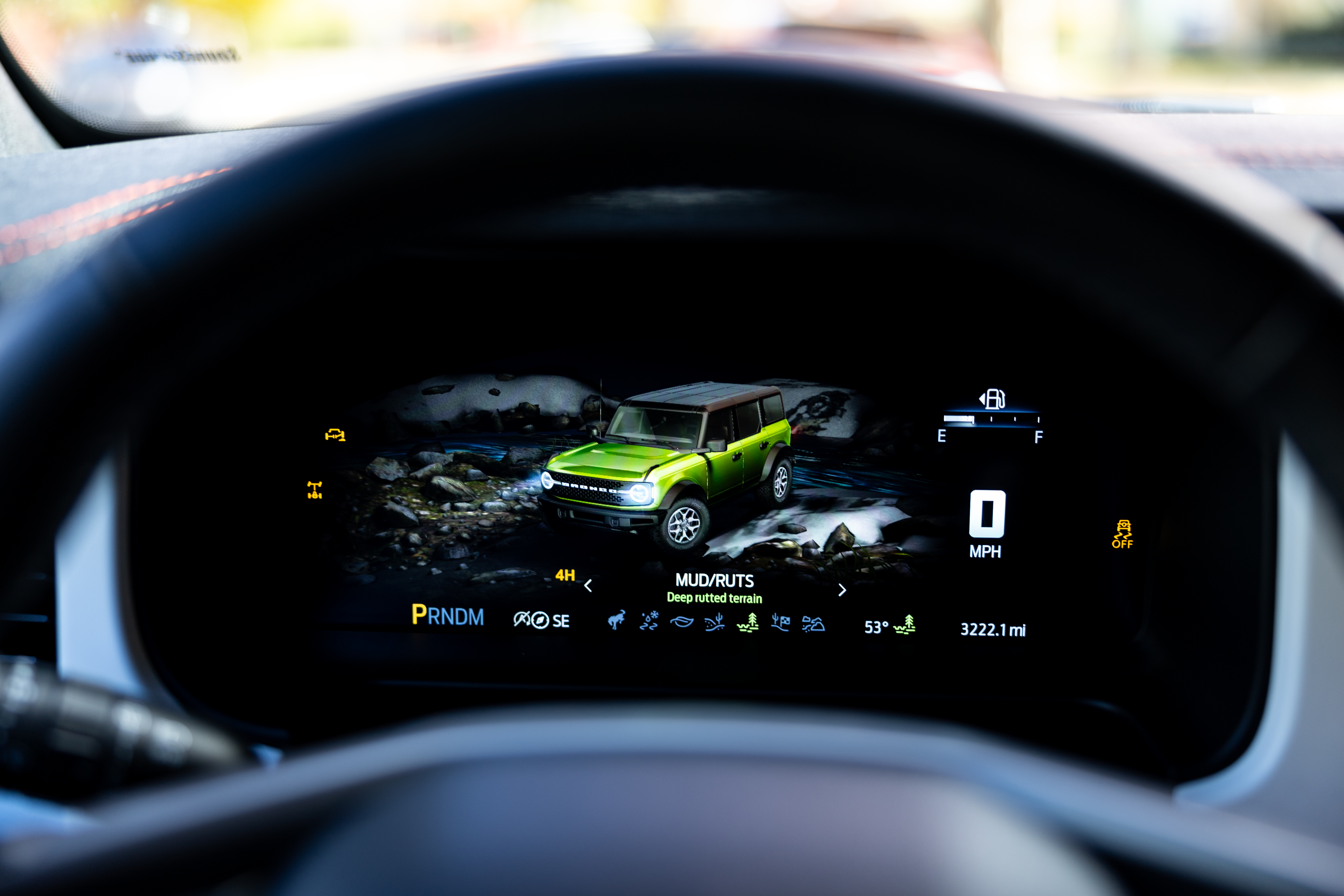 Bronco Stroppe Edition modes mud ruts