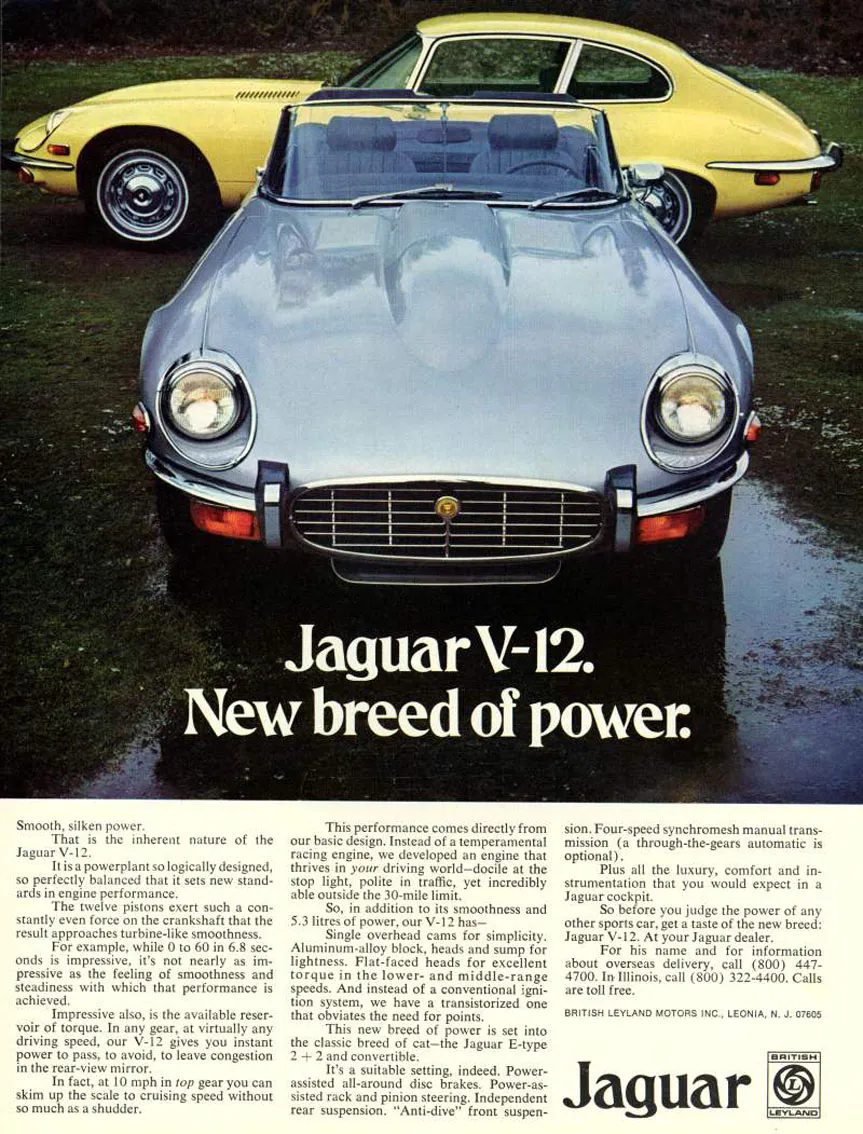 1973 年 Jaguar E-Type 2+2 V-12:湛藍色的經典