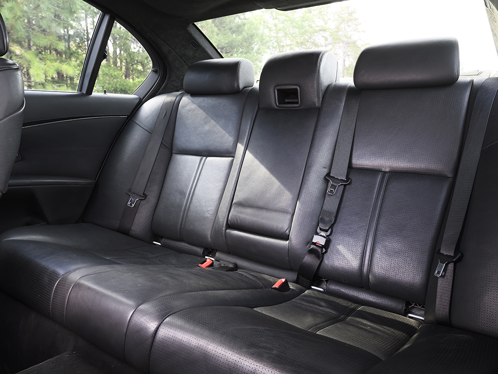 BMW M5 interior rear seat