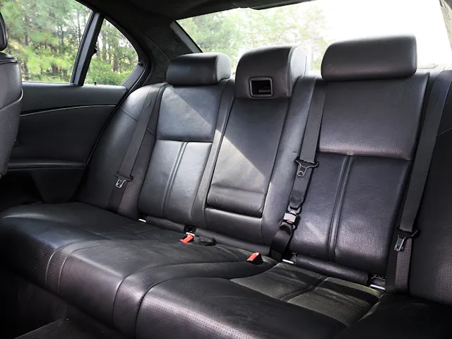 BMW M5 interior rear seat
