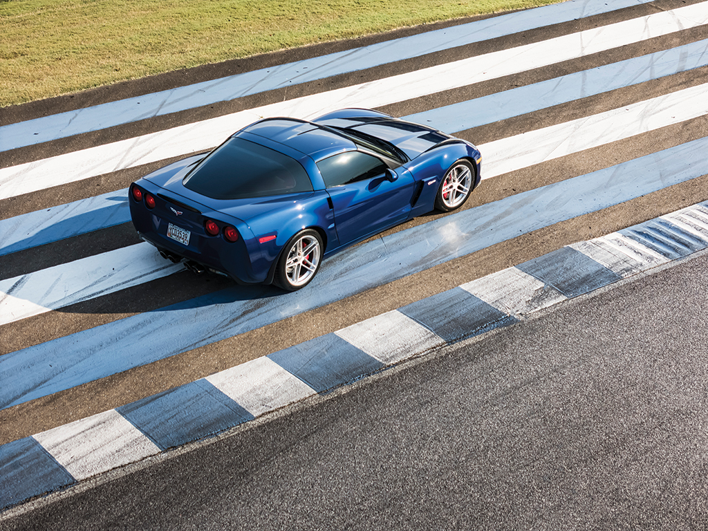 Chevrolet Corvette Z06 high angle rear three quarter