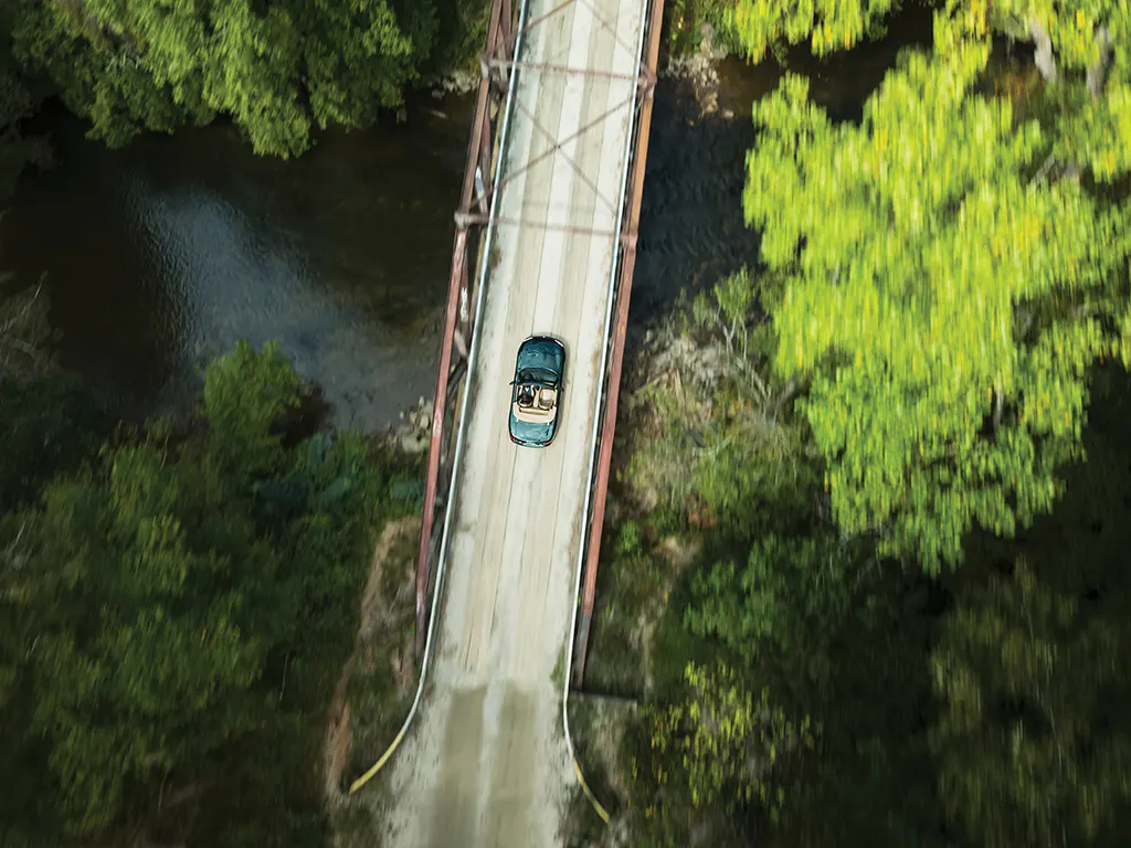 Mazda MX-5 Miata aerial top down