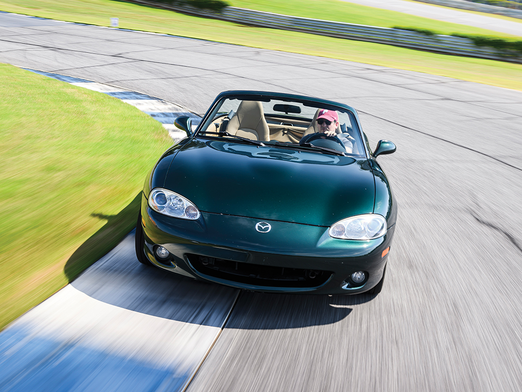 Mazda MX-5 Miata dynamic cornering action
