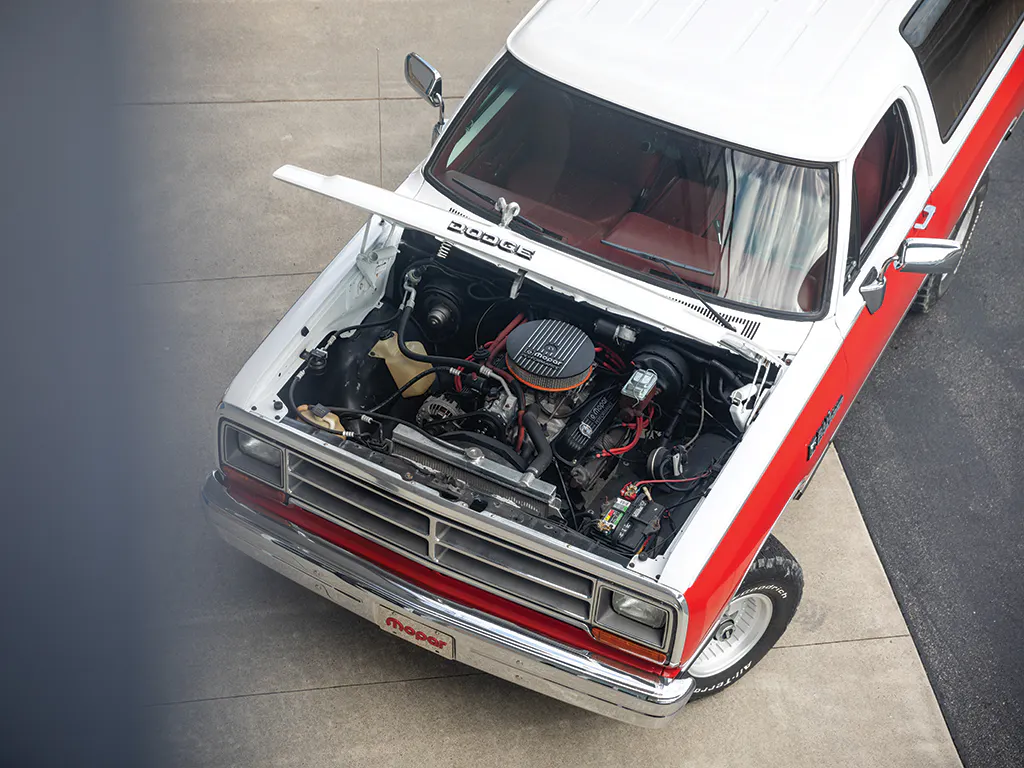 Dodge Ramcharger high angle engine bay
