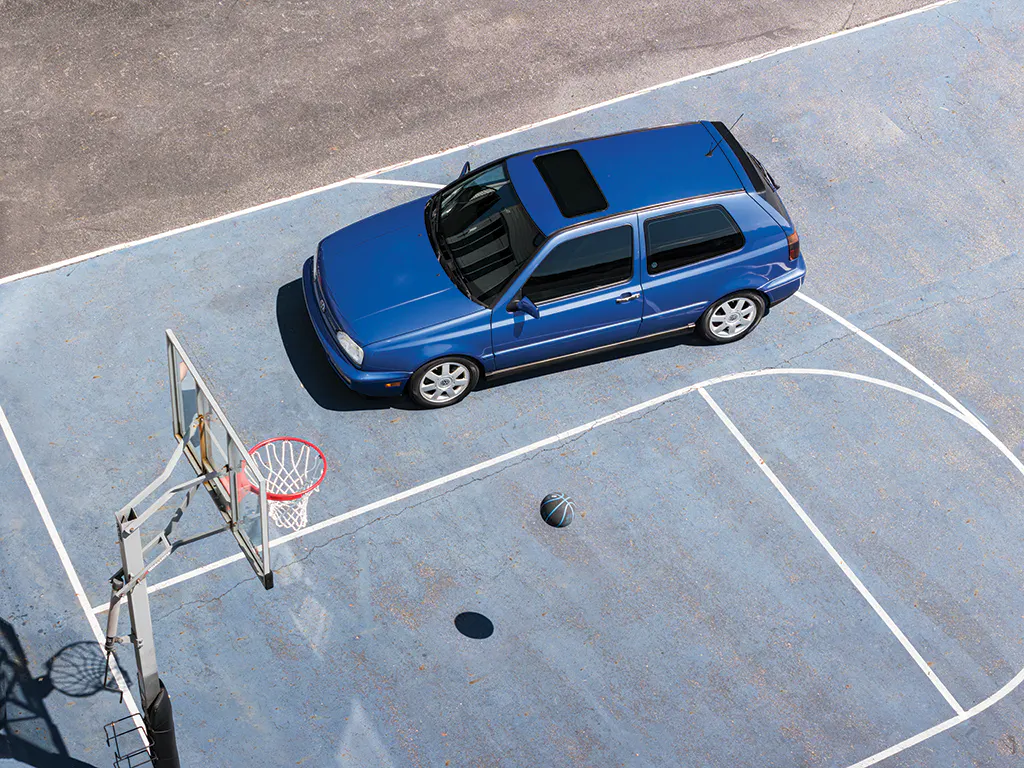 Volkswagen Golf GTI VR6 high angle front three quarter