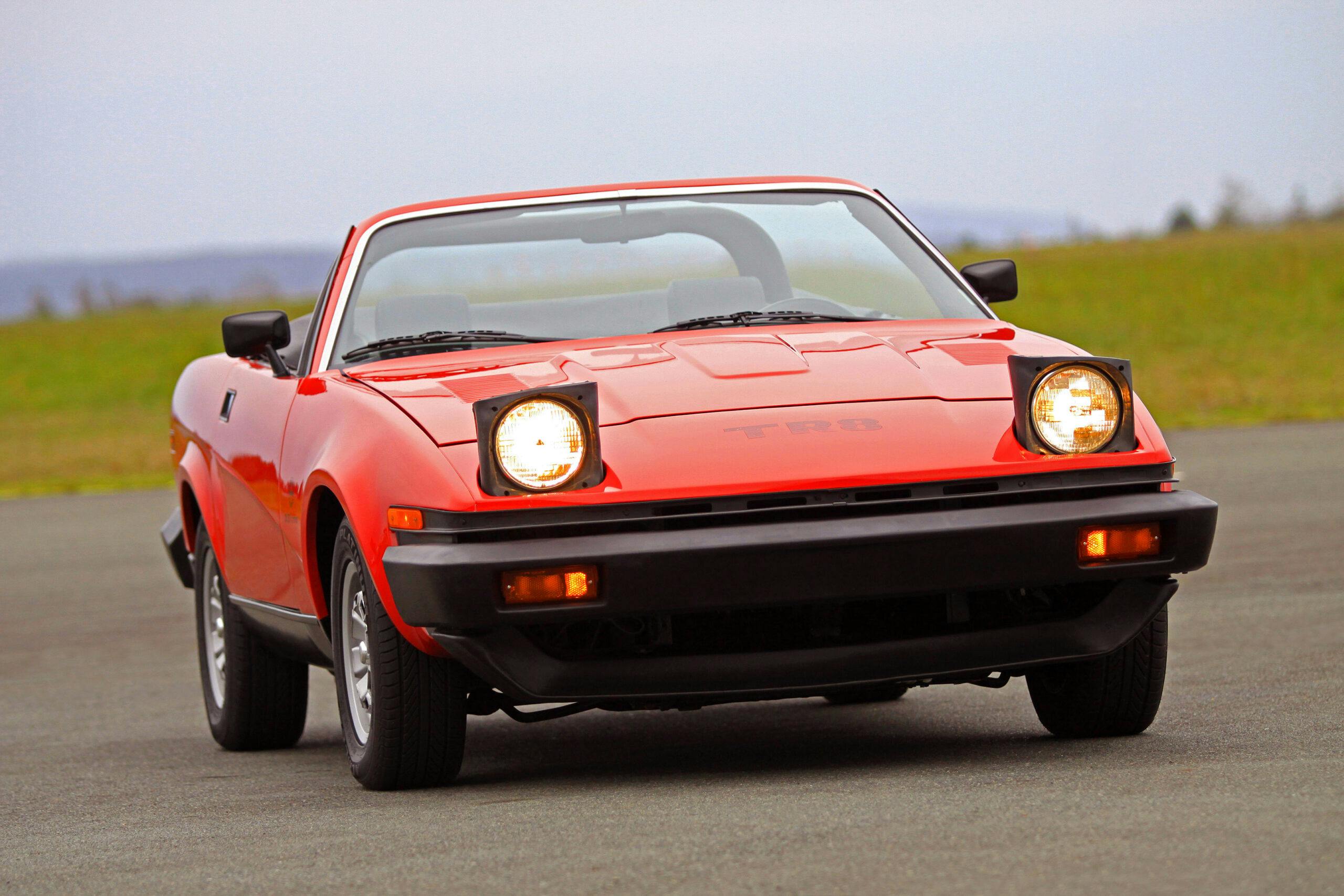 Triumph TR8 convertible front three quarter