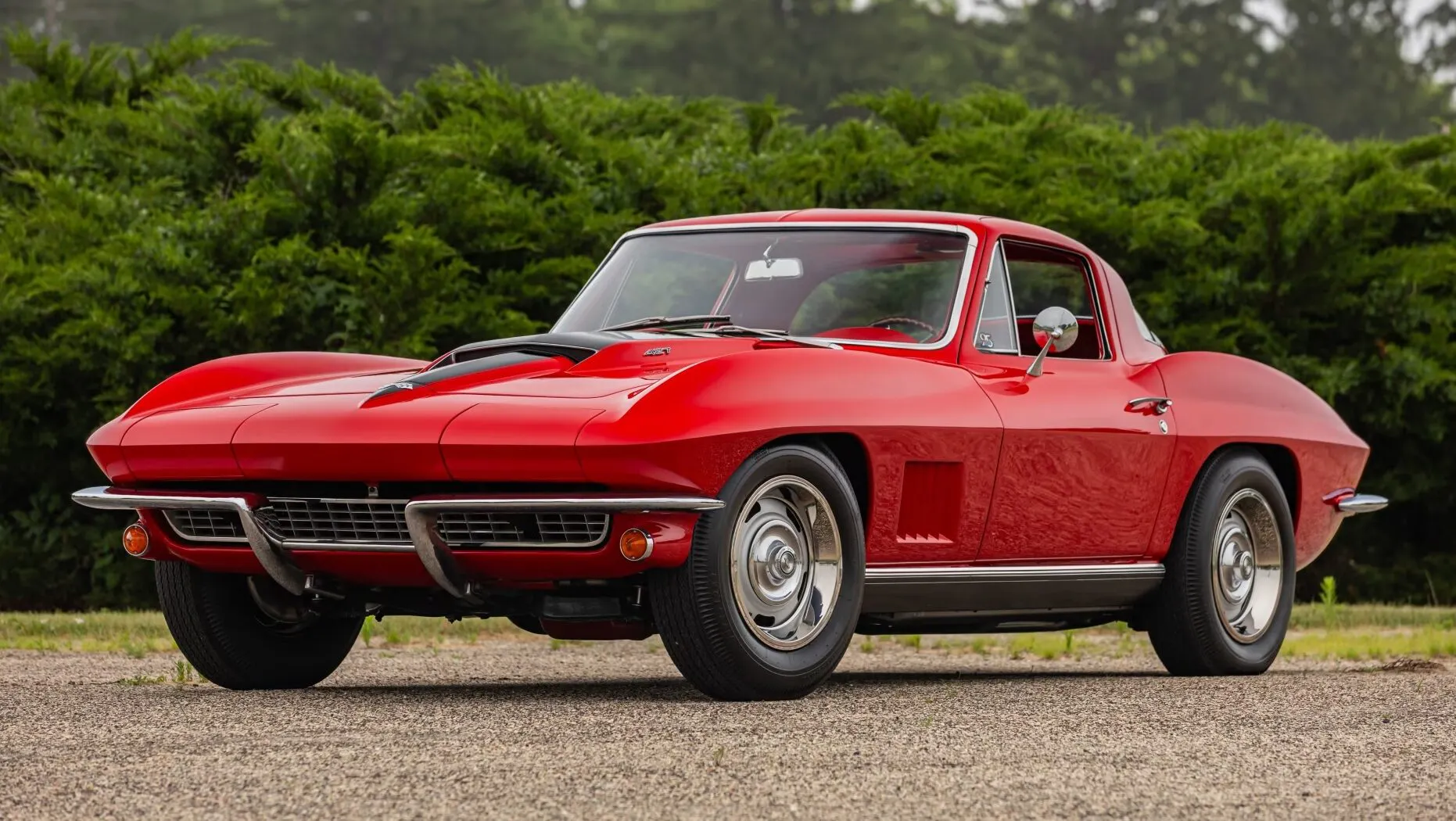 Red Corvette L88 front three quarter