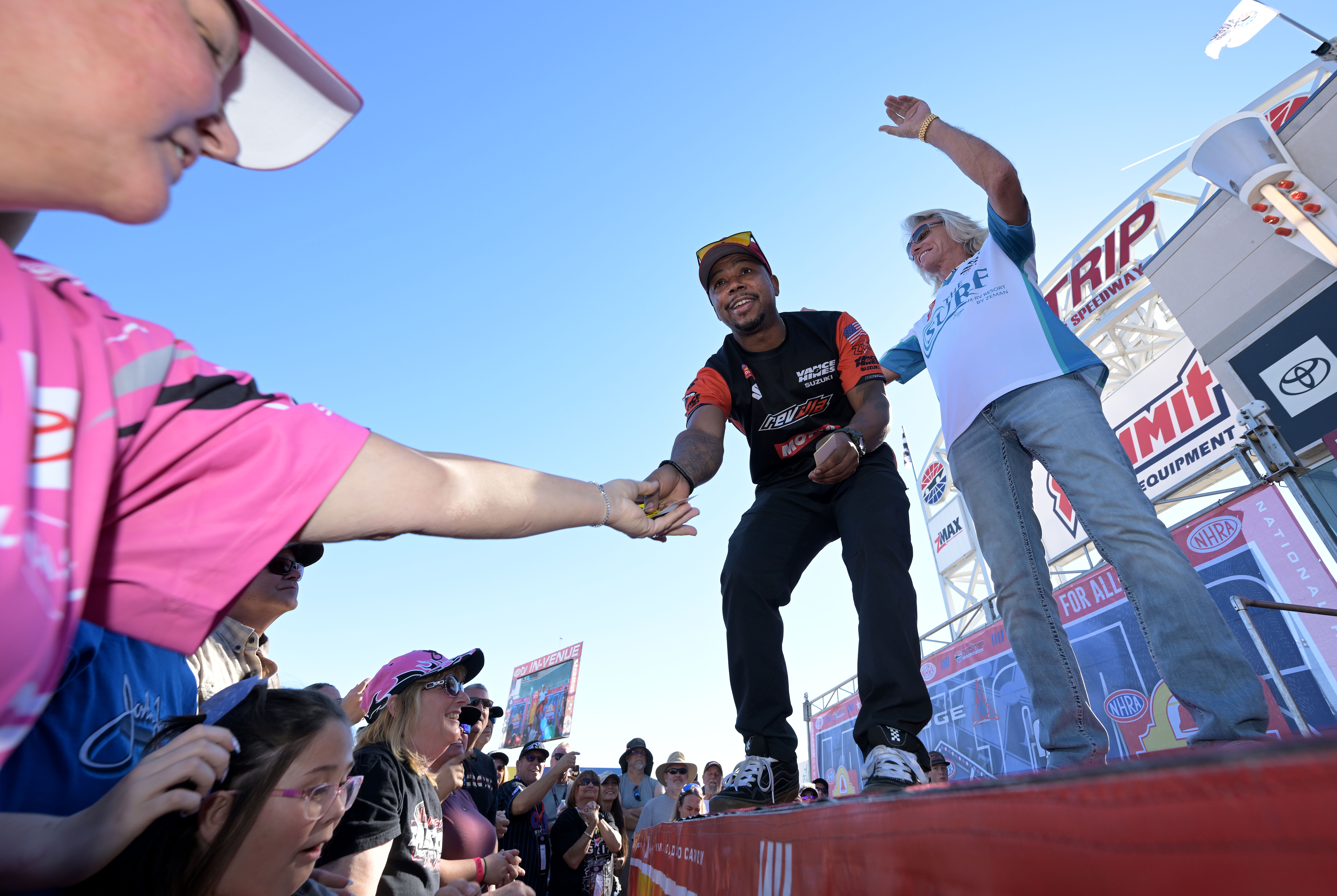 Richard Gadson NHRA moto drag racing pozdravlja obožavatelje