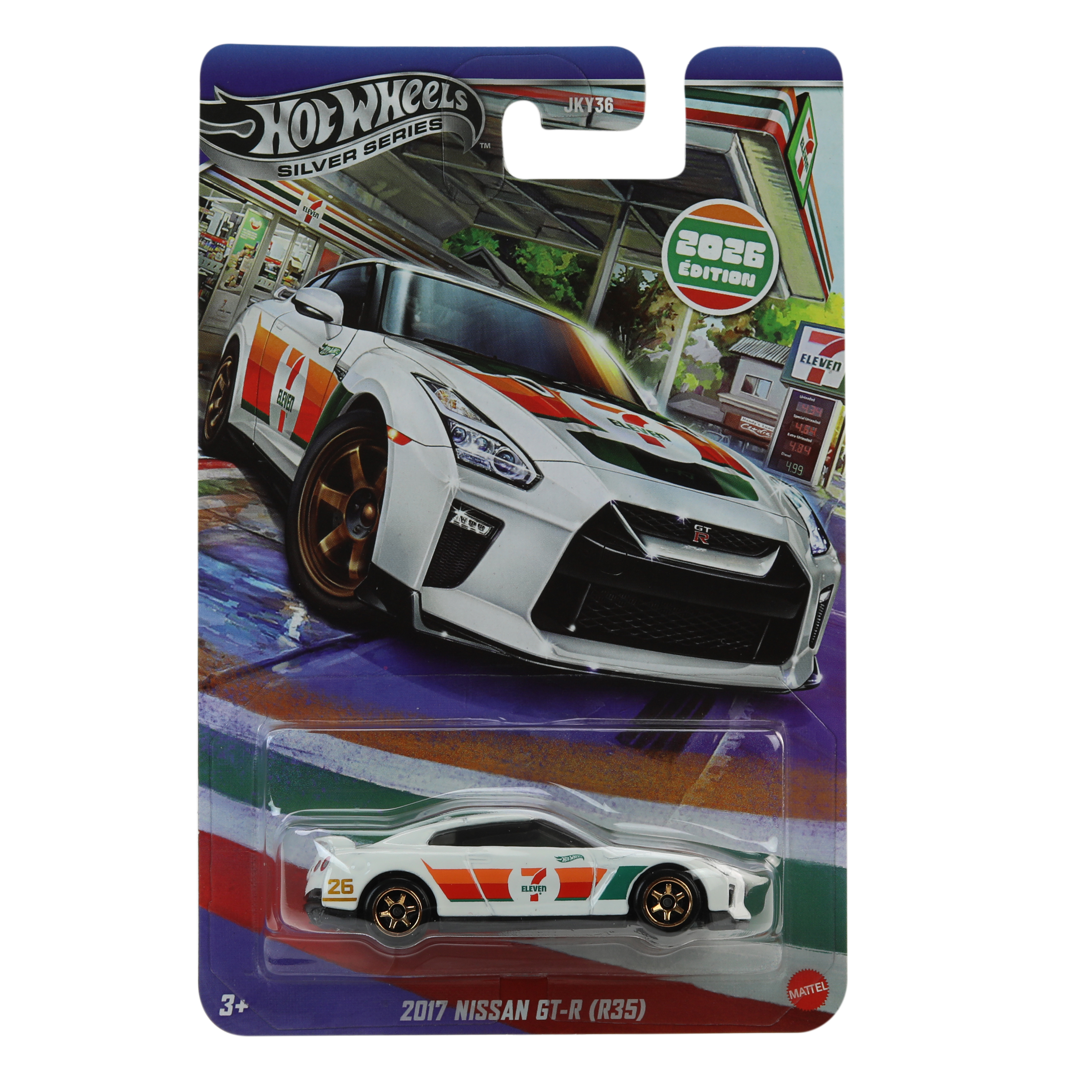 Hot Wheels 與 7-Eleven 聯名推出 1:64 比例 Nissan GT-R 限量模型